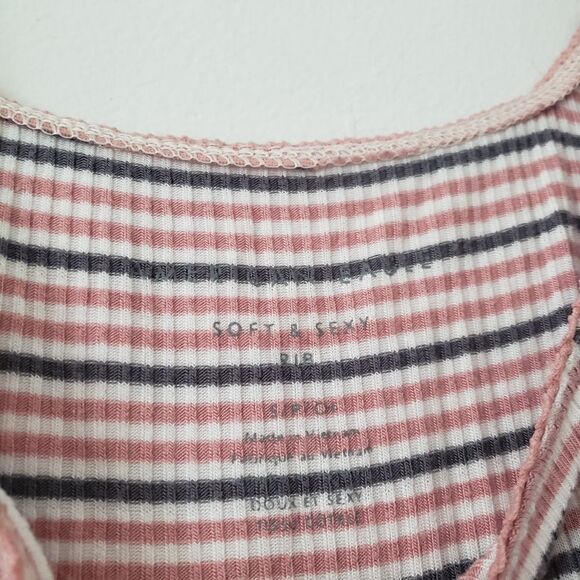 AEO Striped Crop Top S - Picture 5 of 5